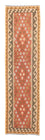 Alfombra de pasillo Alfombra Kelim - Splash - 300 x 82 cm - rojo claro