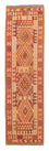 Alfombra de pasillo Alfombra Kelim - Splash - 323 x 90 cm - rojo claro