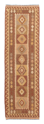 Alfombra de pasillo Alfombra Kelim - Splash - 284 x 79 cm - multicolor