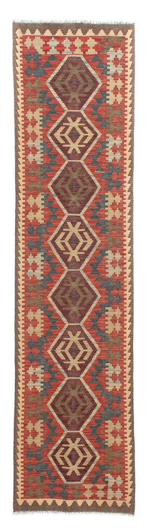 Alfombra de pasillo Alfombra Kelim - Splash - 288 x 73 cm - multicolor