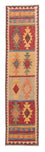 Alfombra de pasillo Alfombra Kelim - Splash - 288 x 69 cm - multicolor