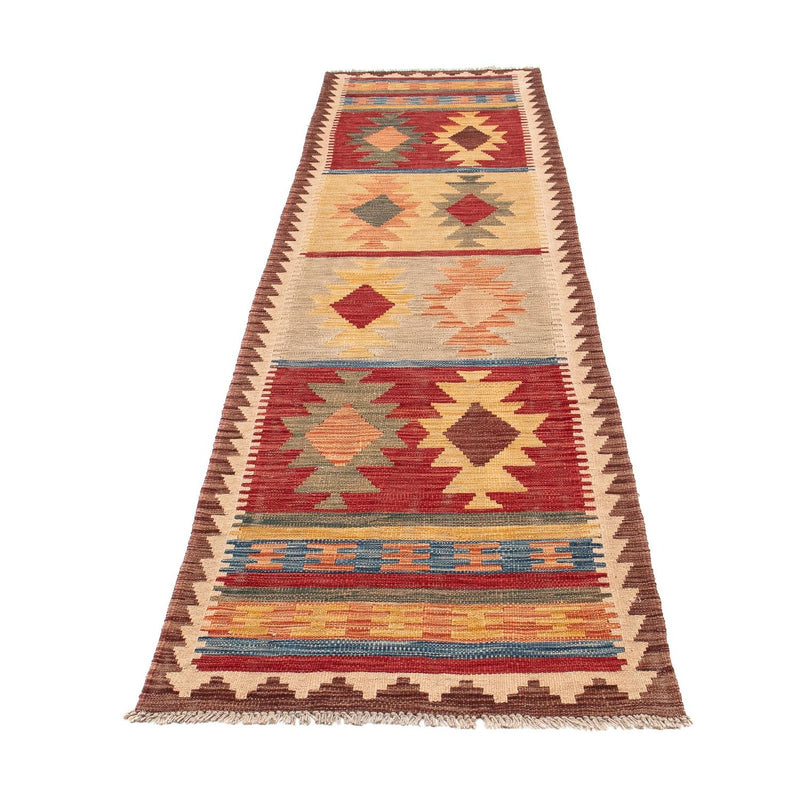 Alfombra de pasillo Alfombra Kelim - Splash - 288 x 69 cm - multicolor