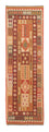 Alfombra de pasillo Alfombra Kelim - Splash - 309 x 93 cm - rojo claro