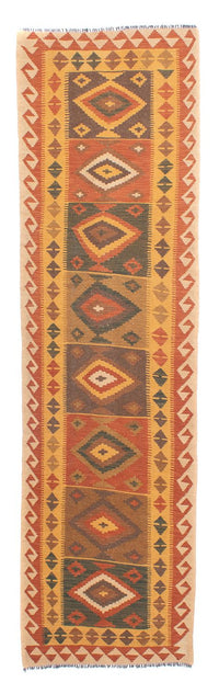 Alfombra de pasillo Alfombra Kelim - Splash - 297 x 79 cm - multicolor