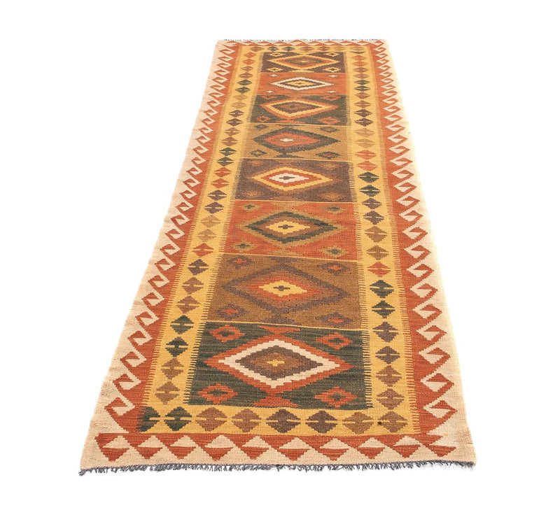 Alfombra de pasillo Alfombra Kelim - Splash - 297 x 79 cm - multicolor