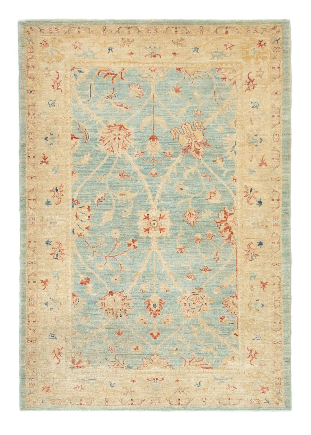 Alfombra Ziegler - 186 x 125 cm - azul claro