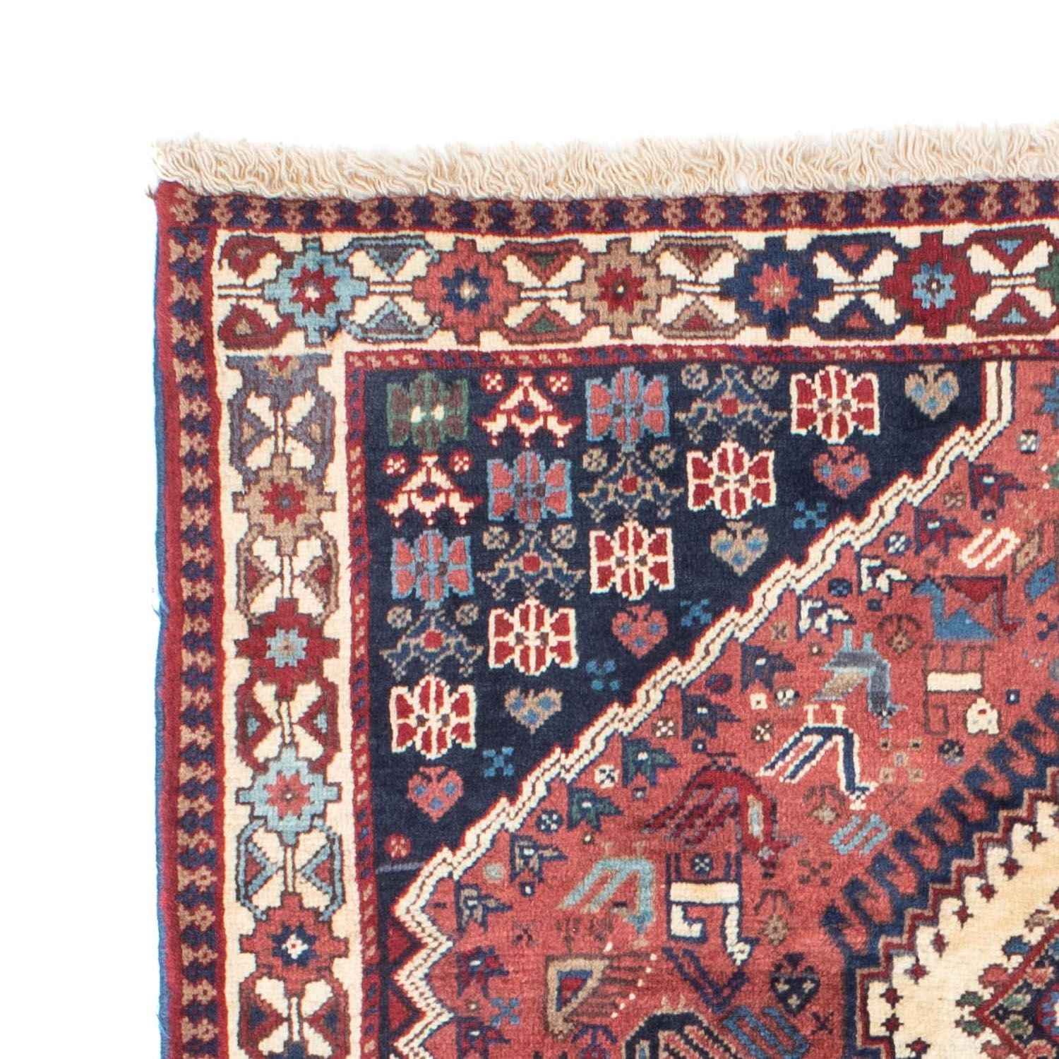 Alfombra de pasillo Alfombra persa - Nómada - 196 x 65 cm - rojo claro