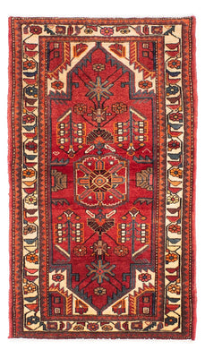 Alfombra persa - Nómada - 146 x 88 cm - rojo oscuro