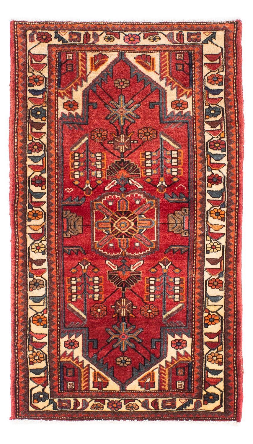 Alfombra persa - Nómada - 146 x 88 cm - rojo oscuro