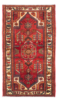 Alfombra persa - Nómada - 146 x 88 cm - rojo oscuro