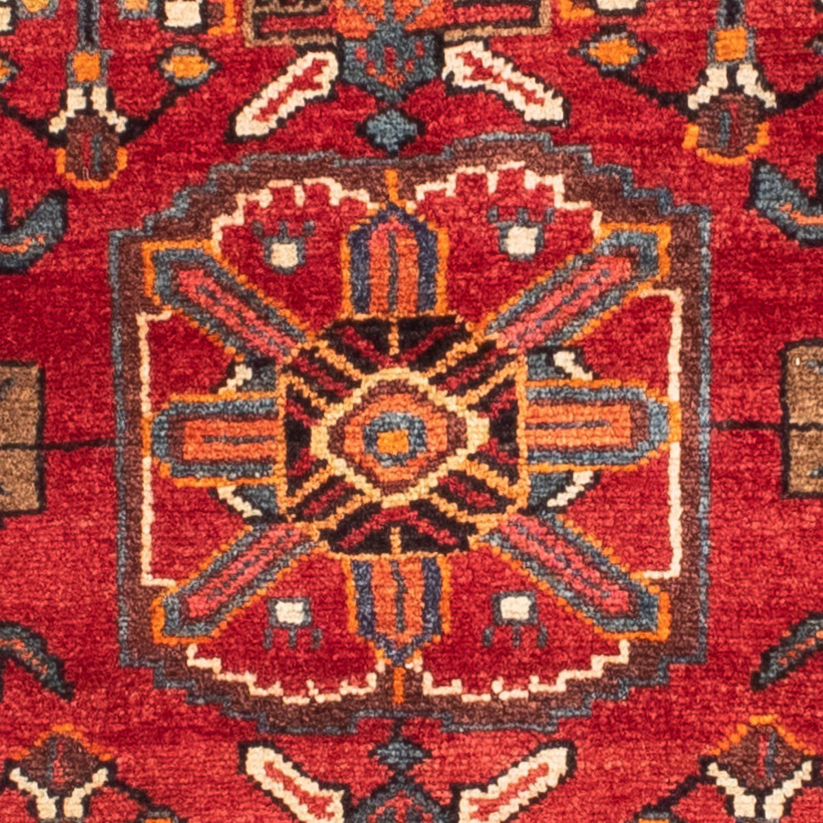 Alfombra persa - Nómada - 146 x 88 cm - rojo oscuro
