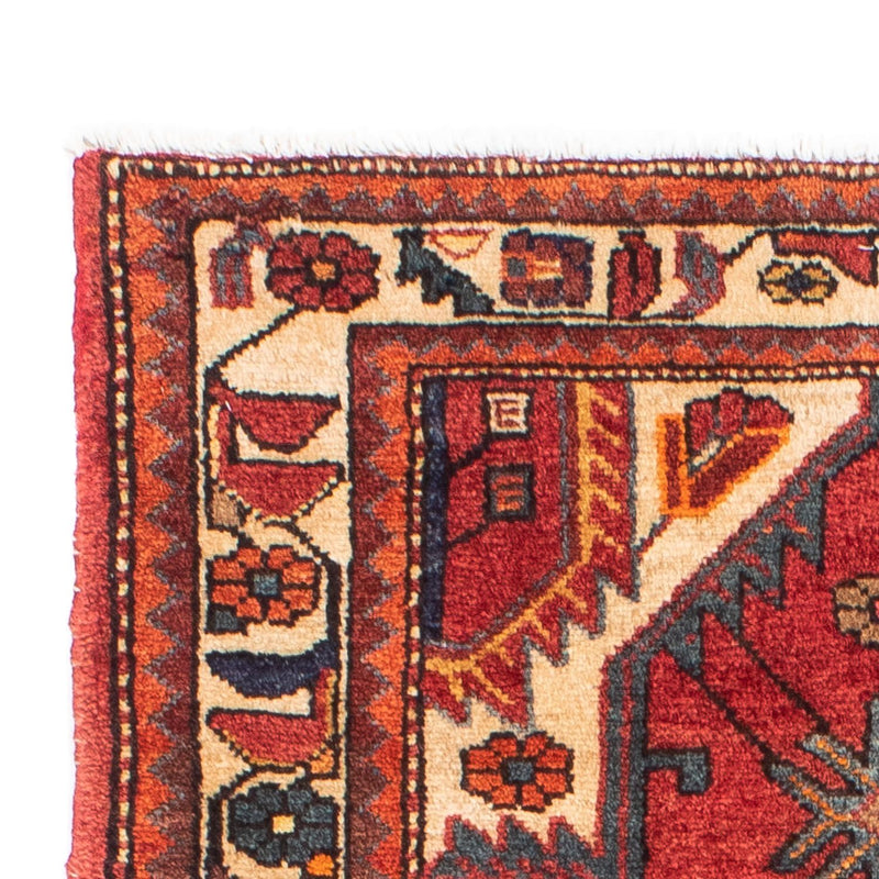 Alfombra persa - Nómada - 146 x 88 cm - rojo oscuro