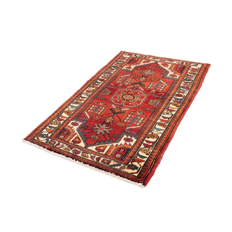 Alfombra persa - Nómada - 146 x 88 cm - rojo oscuro