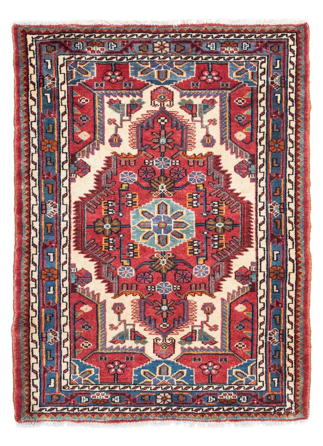 Alfombra persa - Nómada - 120 x 85 cm - rojo