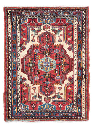 Alfombra persa - Nómada - 120 x 85 cm - rojo