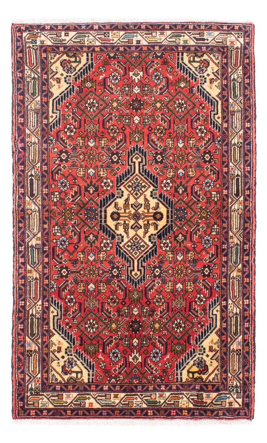 Alfombra persa - Nómada - 156 x 98 cm - rojo
