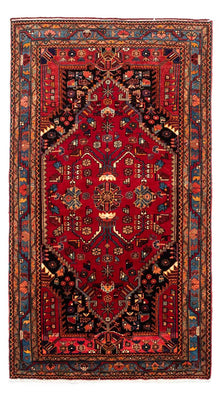 Alfombra persa - Nómada - 240 x 133 cm - rojo oscuro