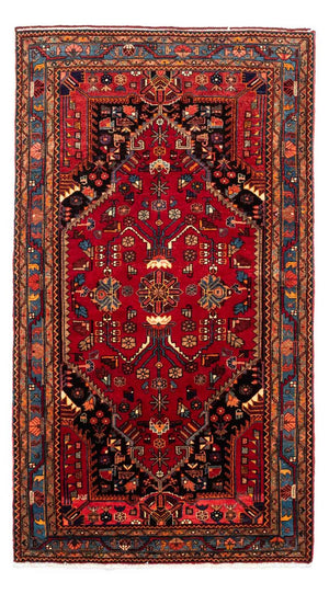 Alfombra persa - Nómada - 240 x 133 cm - rojo oscuro