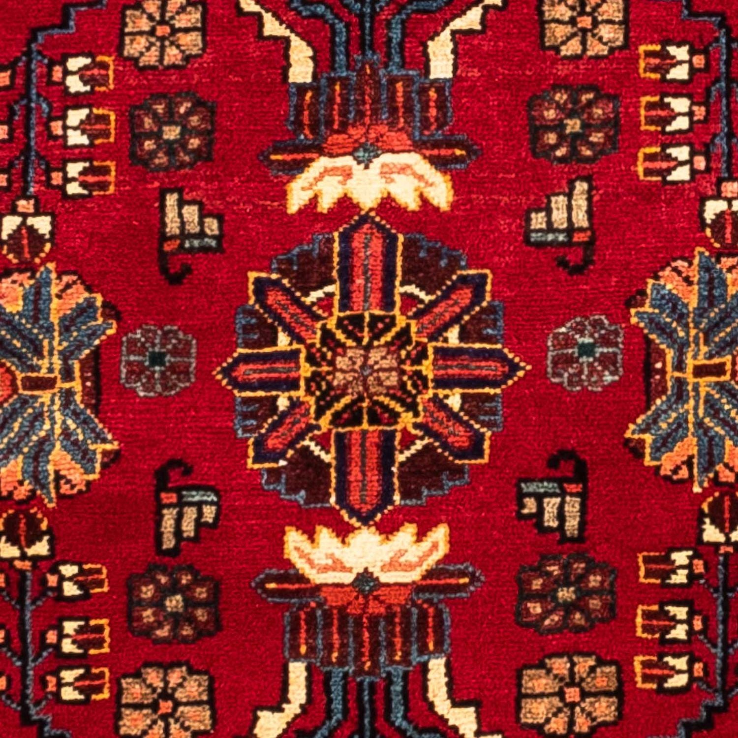 Alfombra persa - Nómada - 240 x 133 cm - rojo oscuro