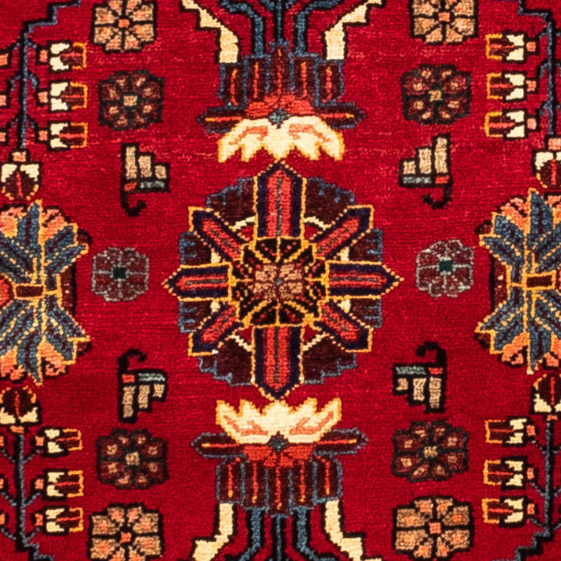 Alfombra persa - Nómada - 240 x 133 cm - rojo oscuro