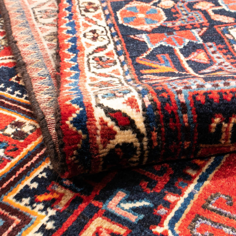 Alfombra persa - Nómada - 237 x 140 cm - rojo oscuro