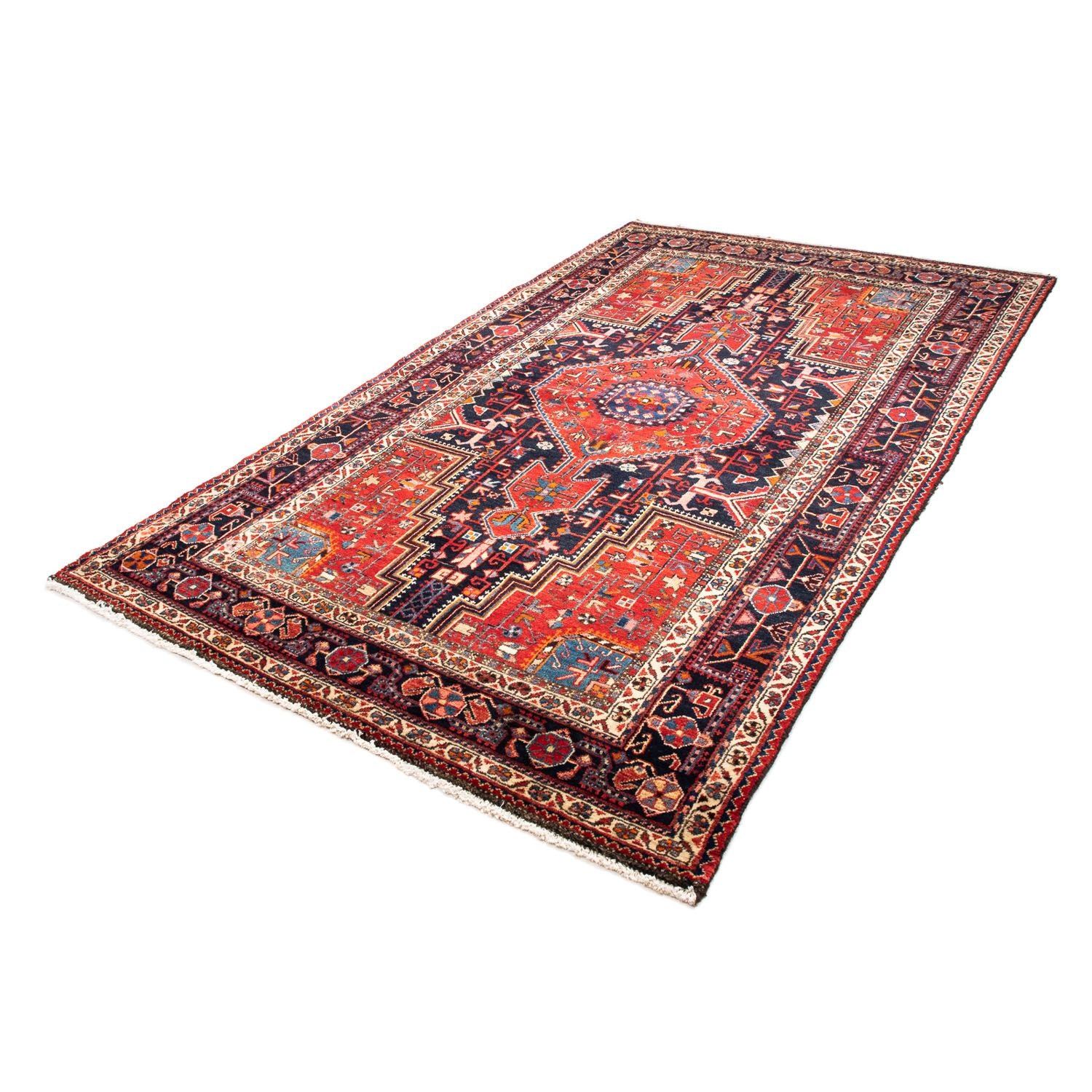 Alfombra persa - Nómada - 237 x 140 cm - rojo oscuro