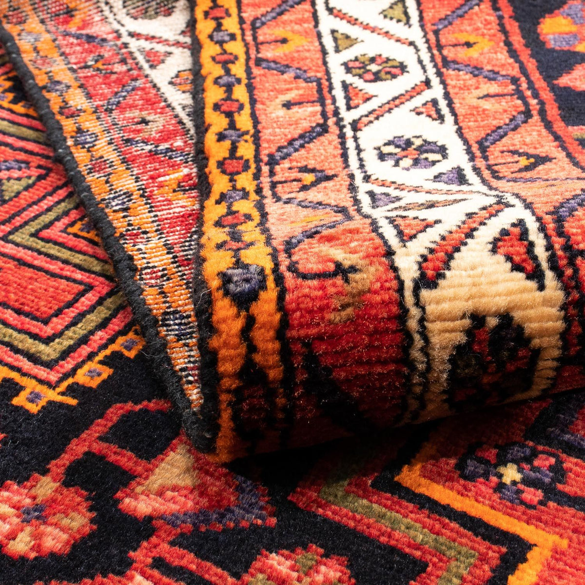 Alfombra persa - Nómada - 235 x 145 cm - rojo oscuro