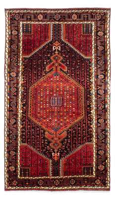 Alfombra persa - Nómada - 248 x 140 cm - rojo oscuro
