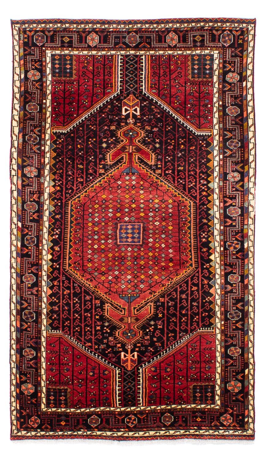 Alfombra persa - Nómada - 248 x 140 cm - rojo oscuro