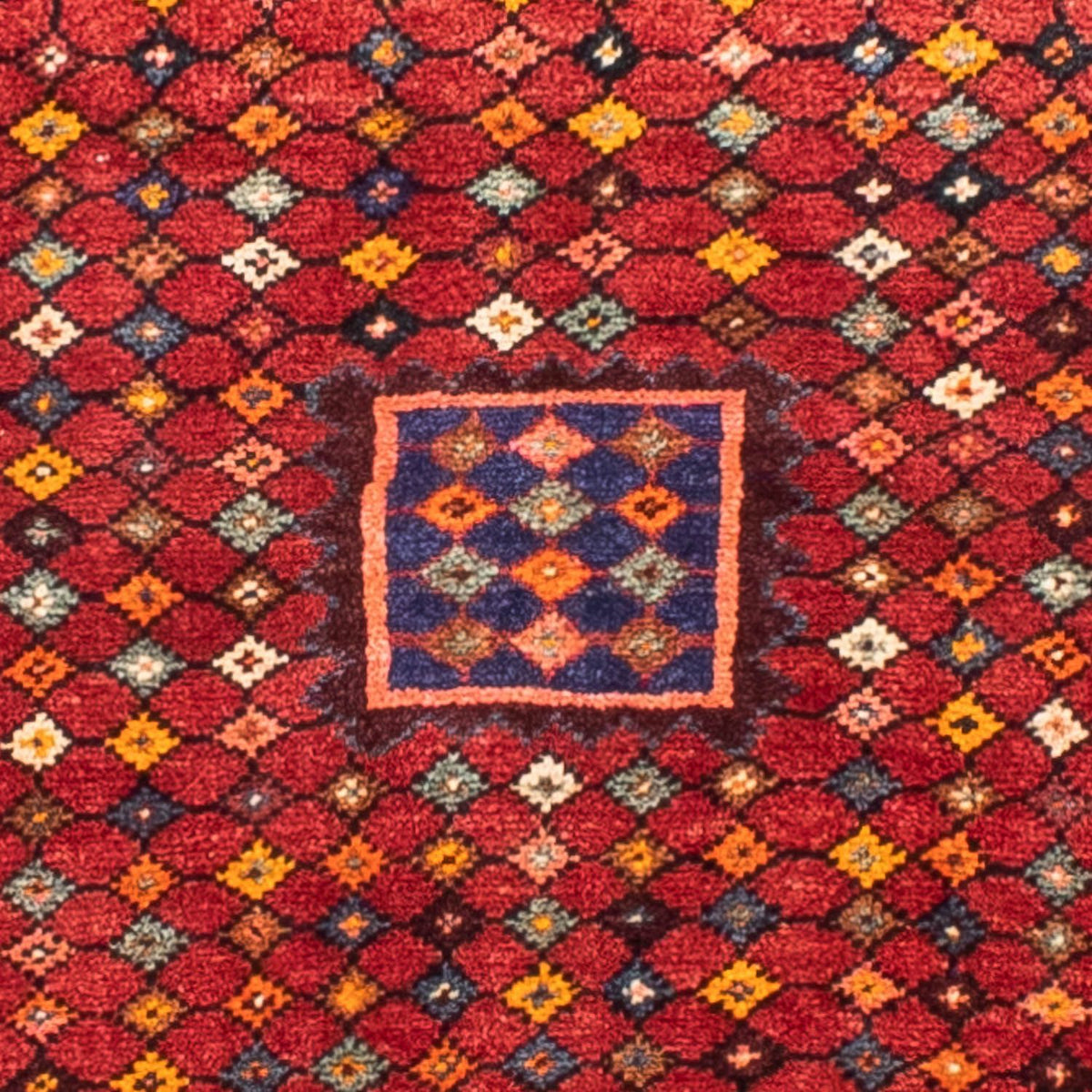 Alfombra persa - Nómada - 248 x 140 cm - rojo oscuro