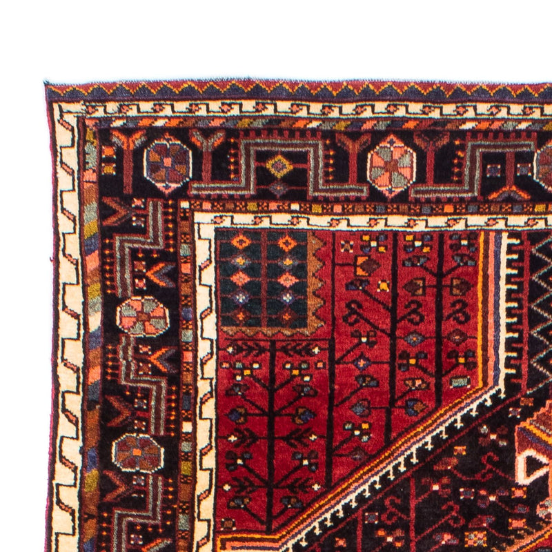 Alfombra persa - Nómada - 248 x 140 cm - rojo oscuro