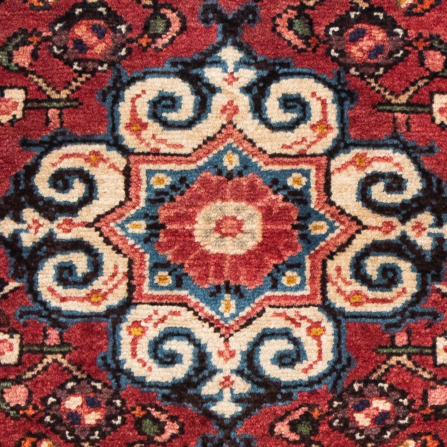 Alfombra persa - Nómada - 98 x 73 cm - rojo oscuro