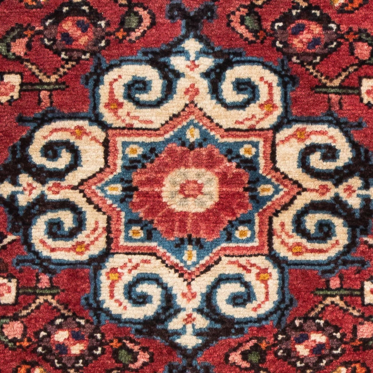 Alfombra persa - Nómada - 98 x 73 cm - rojo oscuro