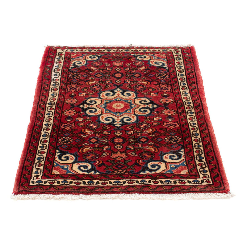 Alfombra persa - Nómada - 98 x 73 cm - rojo oscuro
