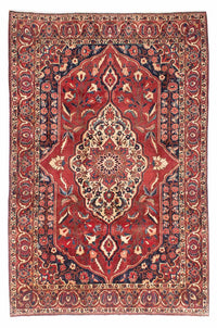 Alfombra persa - Nómada - 333 x 212 cm - rojo oscuro