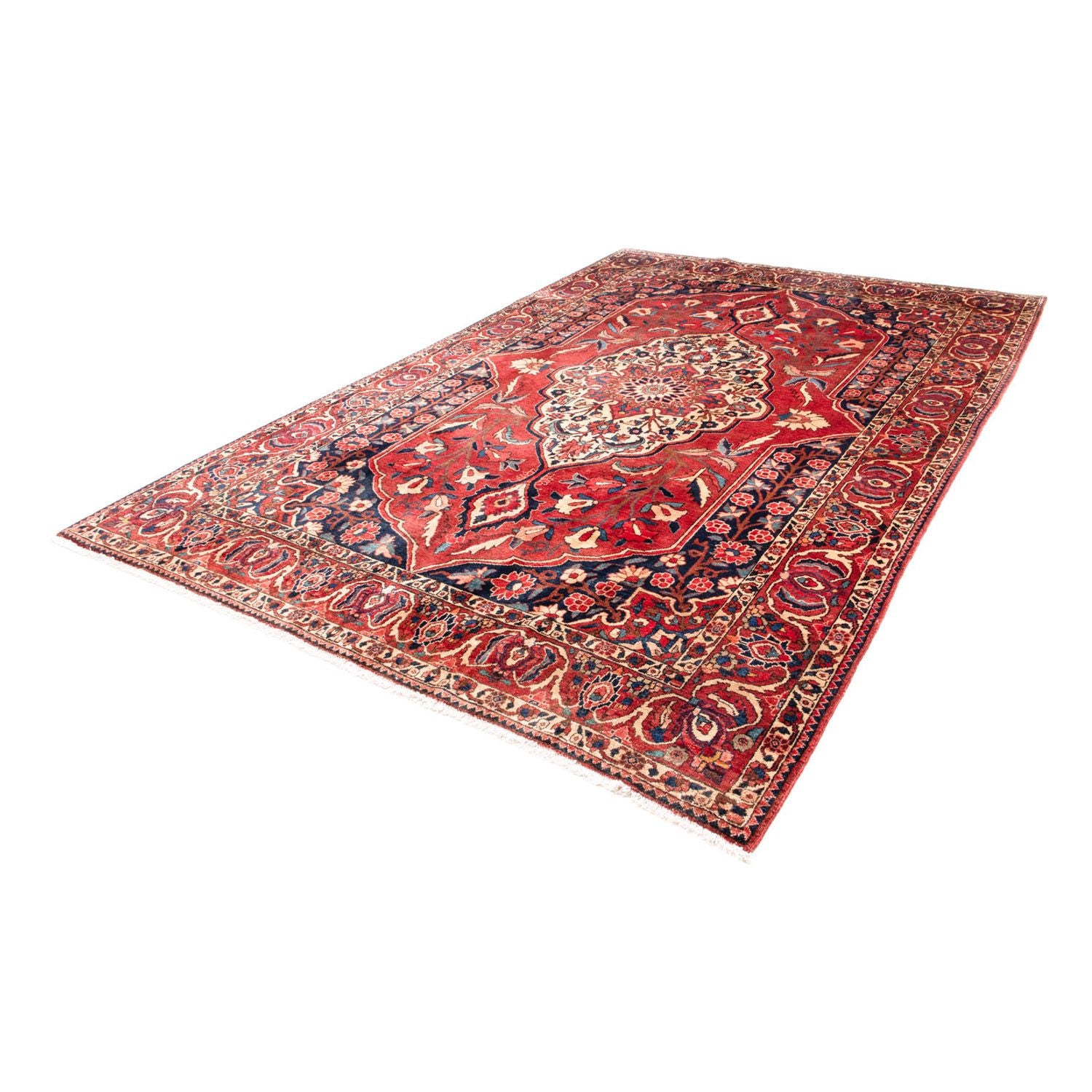 Alfombra persa - Nómada - 333 x 212 cm - rojo oscuro