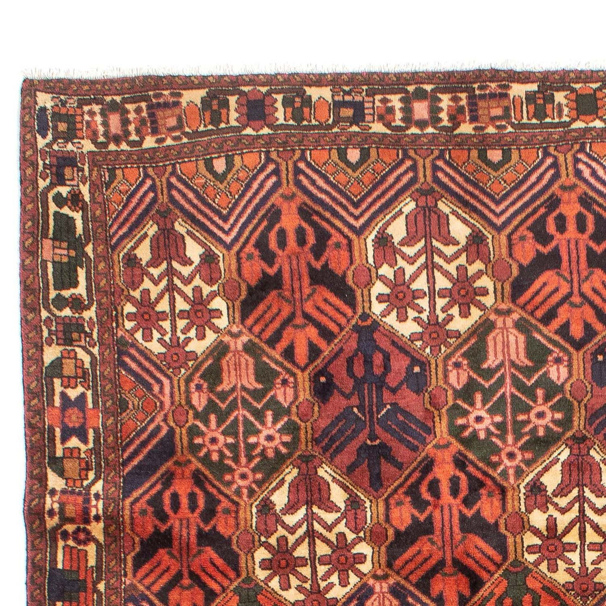Alfombra persa - Nómada - 288 x 210 cm - rojo claro