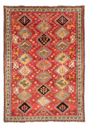 Alfombra persa - Nómada - 289 x 205 cm - rojo
