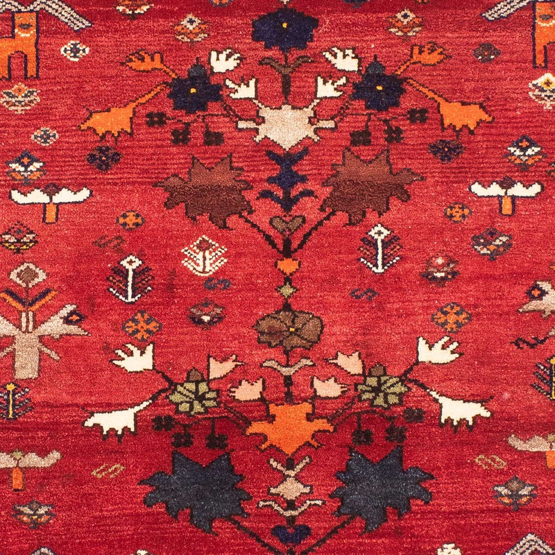 Alfombra persa - Nómada - 152 x 110 cm - rojo oscuro
