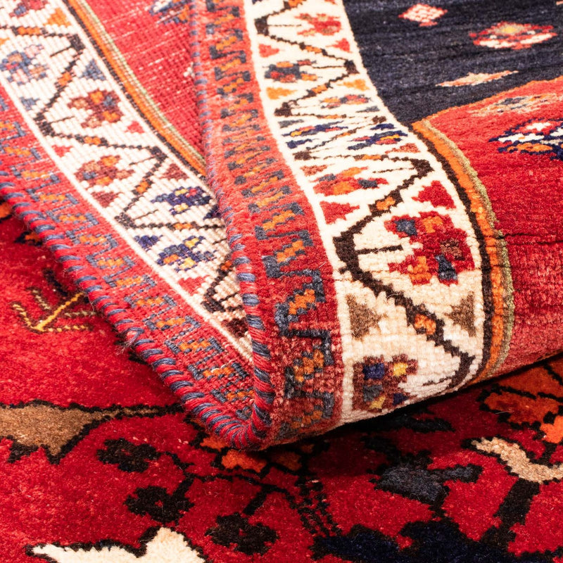 Alfombra persa - Nómada - 152 x 110 cm - rojo oscuro