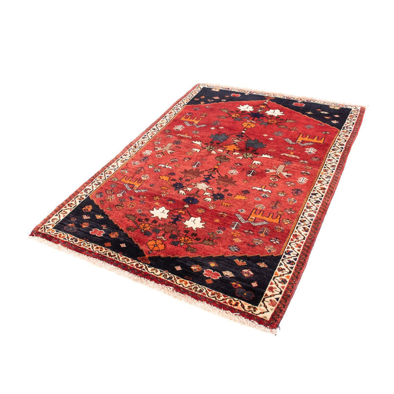 Alfombra persa - Nómada - 152 x 110 cm - rojo oscuro