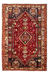 Alfombra persa - Nómada - 272 x 183 cm - rojo oscuro
