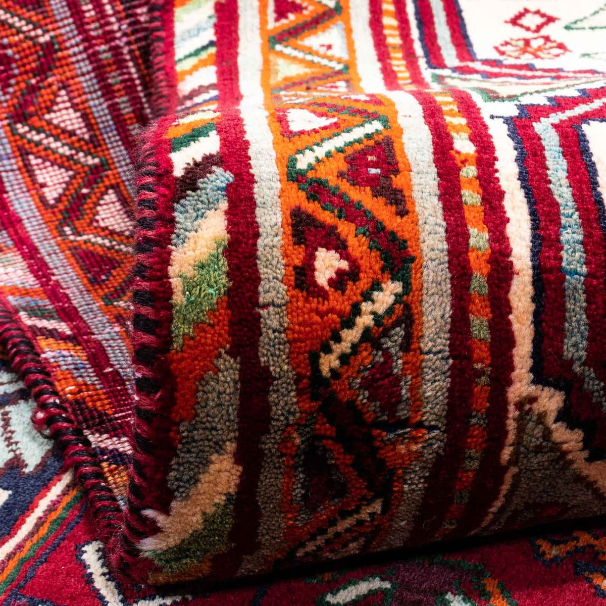 Alfombra persa - Nómada - 272 x 183 cm - rojo oscuro