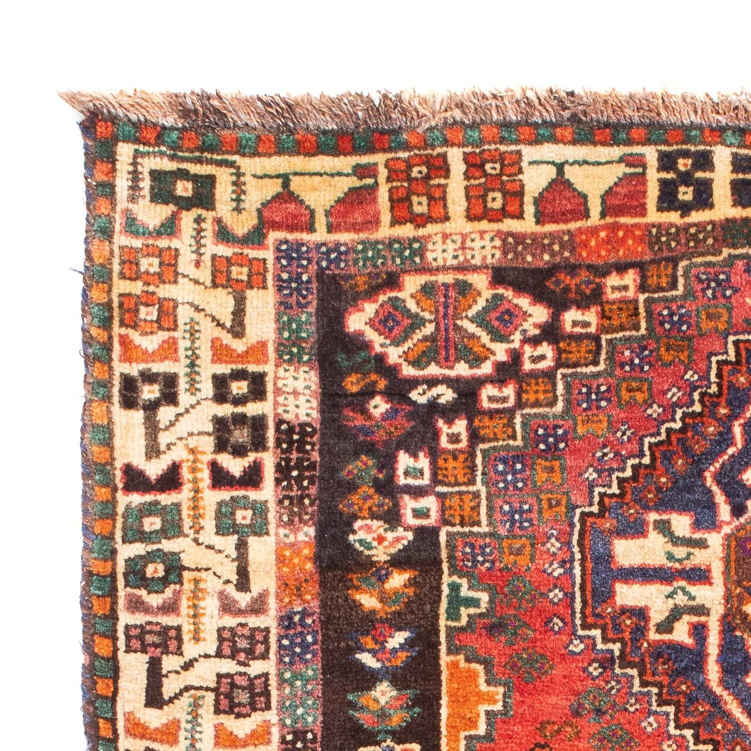 Alfombra persa - Nómada - 166 x 110 cm - rojo