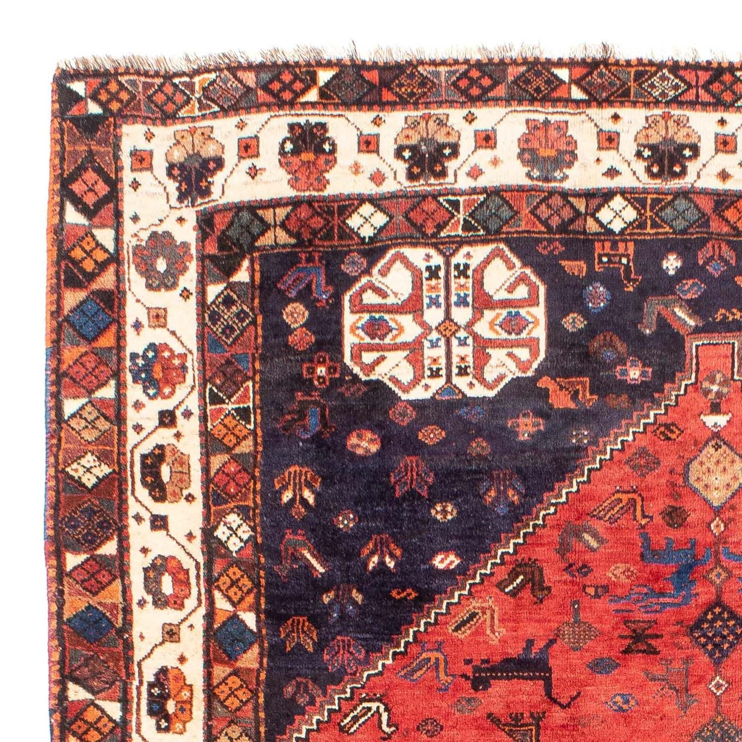 Alfombra persa - Nómada - 300 x 205 cm - rojo oscuro