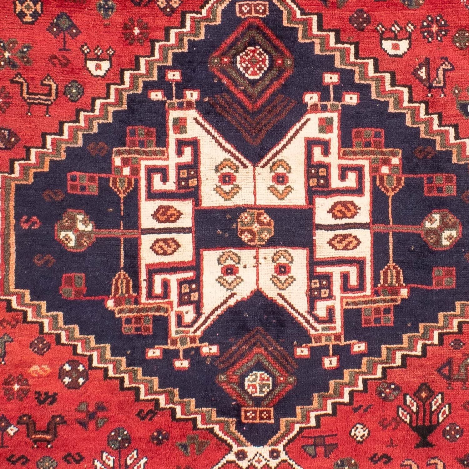 Alfombra persa - Nómada - 287 x 196 cm - rojo oscuro