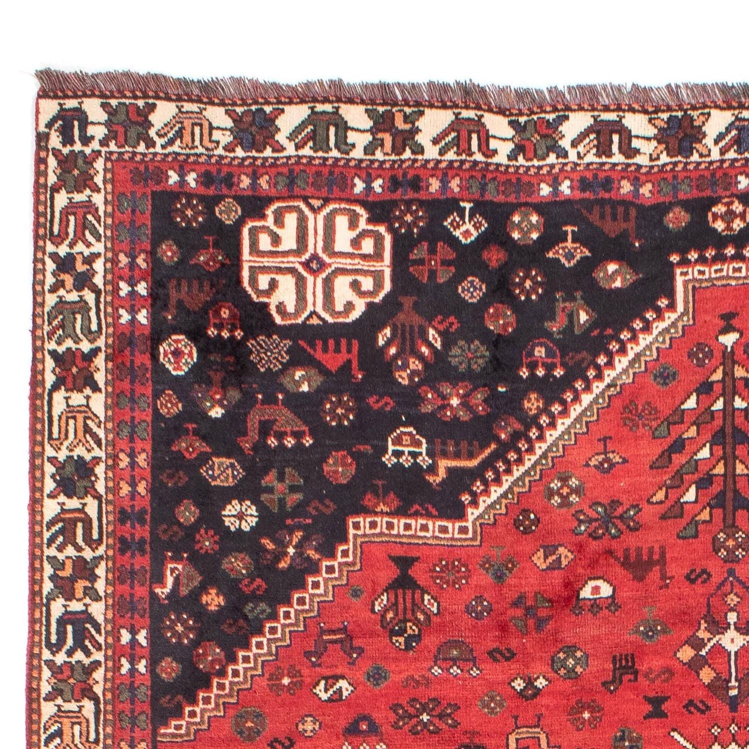 Alfombra persa - Nómada - 287 x 196 cm - rojo oscuro