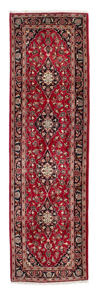 Alfombra de pasillo Alfombra persa - Keshan - 340 x 98 cm - rojo oscuro