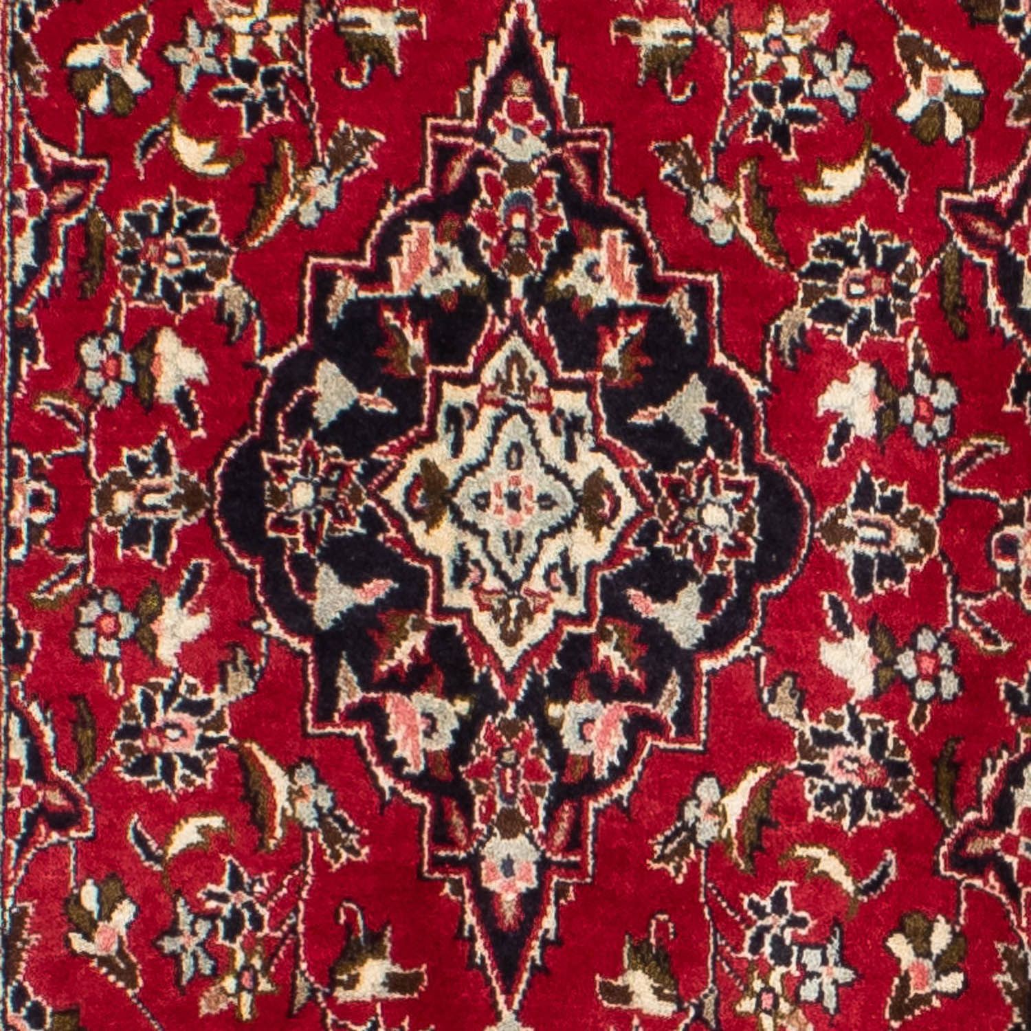 Alfombra de pasillo Alfombra persa - Keshan - 340 x 98 cm - rojo oscuro