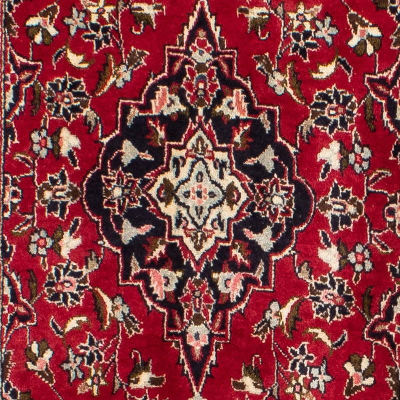 Alfombra de pasillo Alfombra persa - Keshan - 340 x 98 cm - rojo oscuro